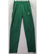 Nike Track Pants Men&#39;s Small Green 100% Polyester Ankle Zip Elastic Wais... - £18.23 GBP