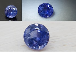 GIA Cornflower Blue Sapphire, loose, GIA Premium handcrafted round cut Sri Lanka - £249.35 GBP