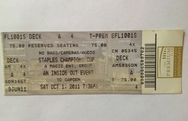 Staples Champions Cup Ticket Stub  @ Boston TD Garden October 1, 2011  - $9.89