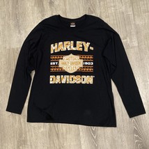 Vintage Harley Davidson Tribal Design Hawaii Long Sleeve Mens TShirt XL ... - £31.14 GBP