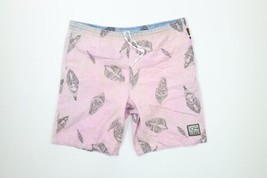 Vintage 90s Ozzy Australia Mens Large Faded Hawaiian Surfing Lined Shorts AS IS - £22.17 GBP