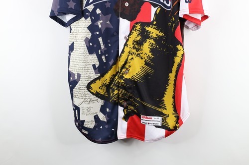 Wilson Mens 48 Game Issue July 4th Clearwater Threshers Baseball Jersey #37 Item image 3