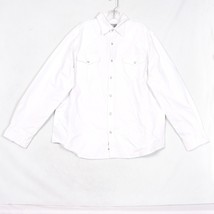 Converse One Star Men&#39;s Button Up Shirt Size Large White - £13.68 GBP