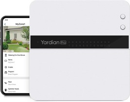 Yardian Pro Smart Sprinkler Controller 12 Zone - Control Buttons, Apple ... - $223.49