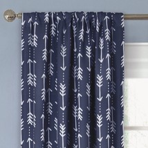 Better Homes and Gardens Arrows Single Curtain Panel Blue - 52&#39;&#39; x 84&#39;&#39; - £11.70 GBP