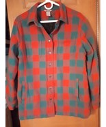 Women&#39;s Duluth Trading Co. Plaid Jacket Coat Medium Hunting Quilted Lini... - $18.05
