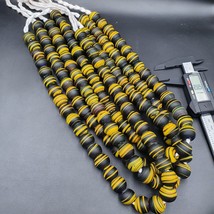 Vintage Glas gehandelte Glasperlen / Perlen lange Halskette 17-18mm groß - $50.83