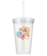 Sweethearts Be Mine Acrylic Tumbler 16oz with straw Valentine Heart - $202.23 MXN
