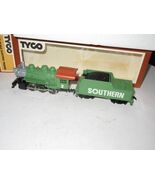 HO VINTAGE TYCO SOUTHERN STEAM LOCO/TENDER -  RUNS FINE- NEW- S31JJ - $1,393.23 MXN