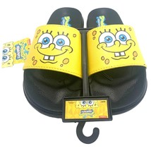SpongeBob SquarePants Sliders Flip Flops Nickelodeon Slip On Kids Size 2 to 3 - £9.58 GBP