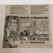 Murder She Wrote Tv Guide Print Ad Angela Lansbury TPA18 - £4.63 GBP