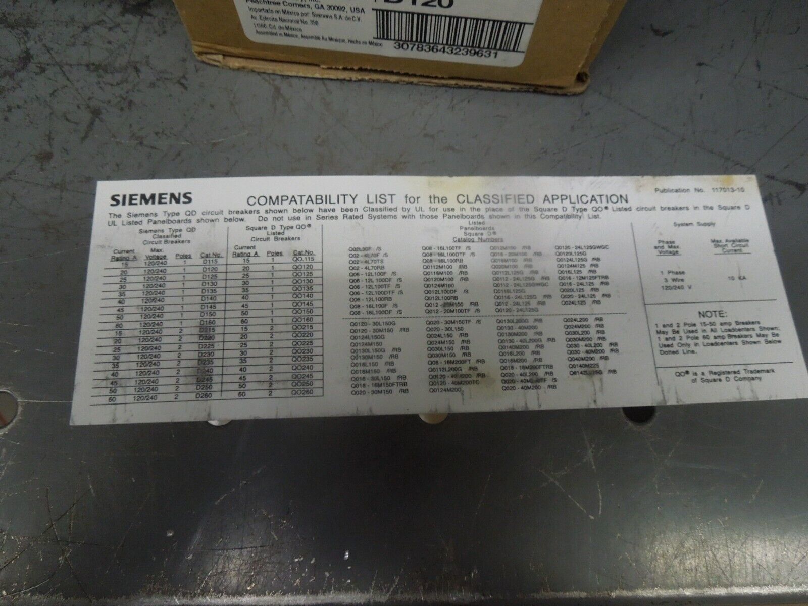 Circuit Breaker Replacement Chart At Zara Baillieu Blog