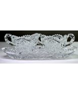 Imperial Glass Sawtooth Rim Hobstar Sugar Bowl 3&quot; Two Handles Creamer &amp; ... - €47,94 EUR