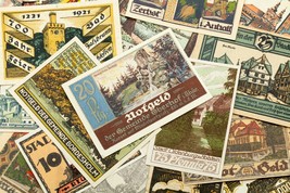 1920&#39;s Alemania Notgeld (Emergencia Dinero) 25pc - Paisajes,Ciudad &amp; Calle - $1,969.64 MXN