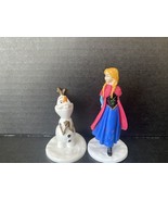 Disney Frozen Anna And Olaf Figures Collectible Cake Toppers Lot Of 2 - $13.09