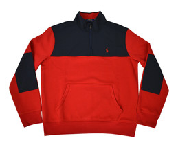 Polo Ralph Lauren Men's Jersey 1/4 Zip Golf Pullover, Red, Medium 7070-6 - £108.41 GBP