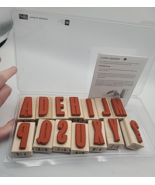 Stampin Up Headline Alphabet Letters Upper Case Stamp Set 2" Junk Journaling - $24.99