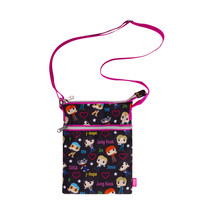 BTS Band with Hearts Print Crossbody Passport Bag - £28.17 GBP