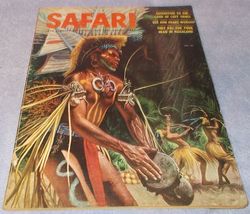 Safari Men&#39;s Action Adventure Magazine November 1956 - £15.65 GBP
