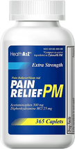 Healtha2Z® Extra Strength Pain Relief PM| Acetaminophen 500Mg | Diphenhydramine  - £14.03 GBP