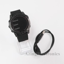 Garmin fenix 7X Solar Multisport Watch Slate Gray with Black Band 010-02... - $404.99