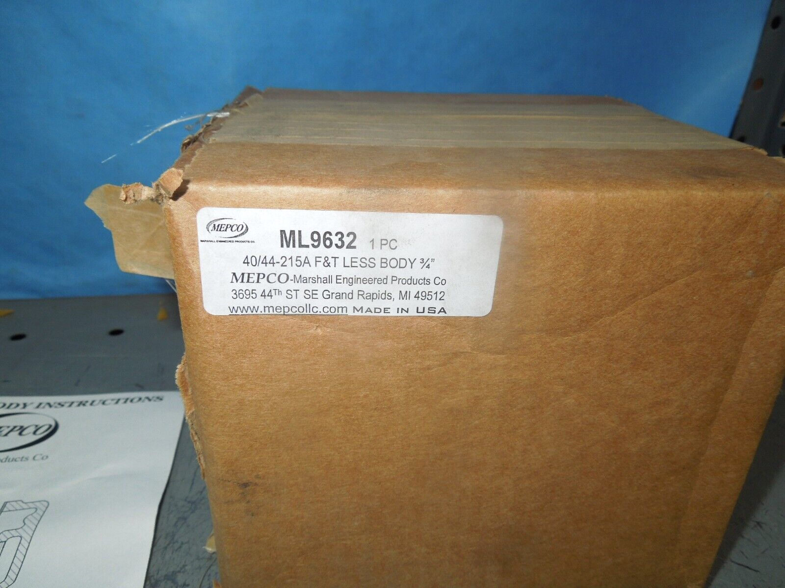 MEPCO ML9632 40/44-215A F&T Less Body 3/4" New Surplus Item image 2