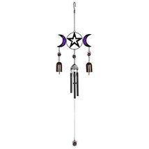 Triple Moon Metal Windchime with Bells Outdoor Wind Chime 16.5 Inch - $29.68