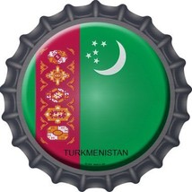 Turkmenistan  Novelty Metal Bottle Cap BC-453 - £17.22 GBP