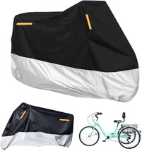 Bohangong Premium Adult Tricycle Cover, All 3 Wheel Bike Motorcycle, 210D). - £30.09 GBP