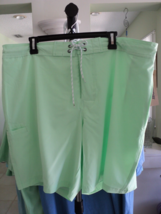 Men&#39;s Foundry Neon Green Swim Trunks 2XL Lined #7635 - £9.56 GBP