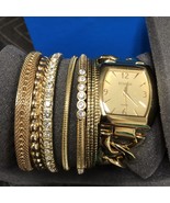 RJ Graziano Watch And 9 Bangle Bracelets, Set Is NEW, Never Been Out Of Box - £11.65 GBP