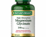 Nature&#39;s Bounty Magnesium Glycinate 240 mg, 180 Capsules - $22.99