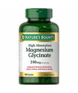 Nature&#39;s Bounty Magnesium Glycinate 240 mg, 180 Capsules - £18.07 GBP