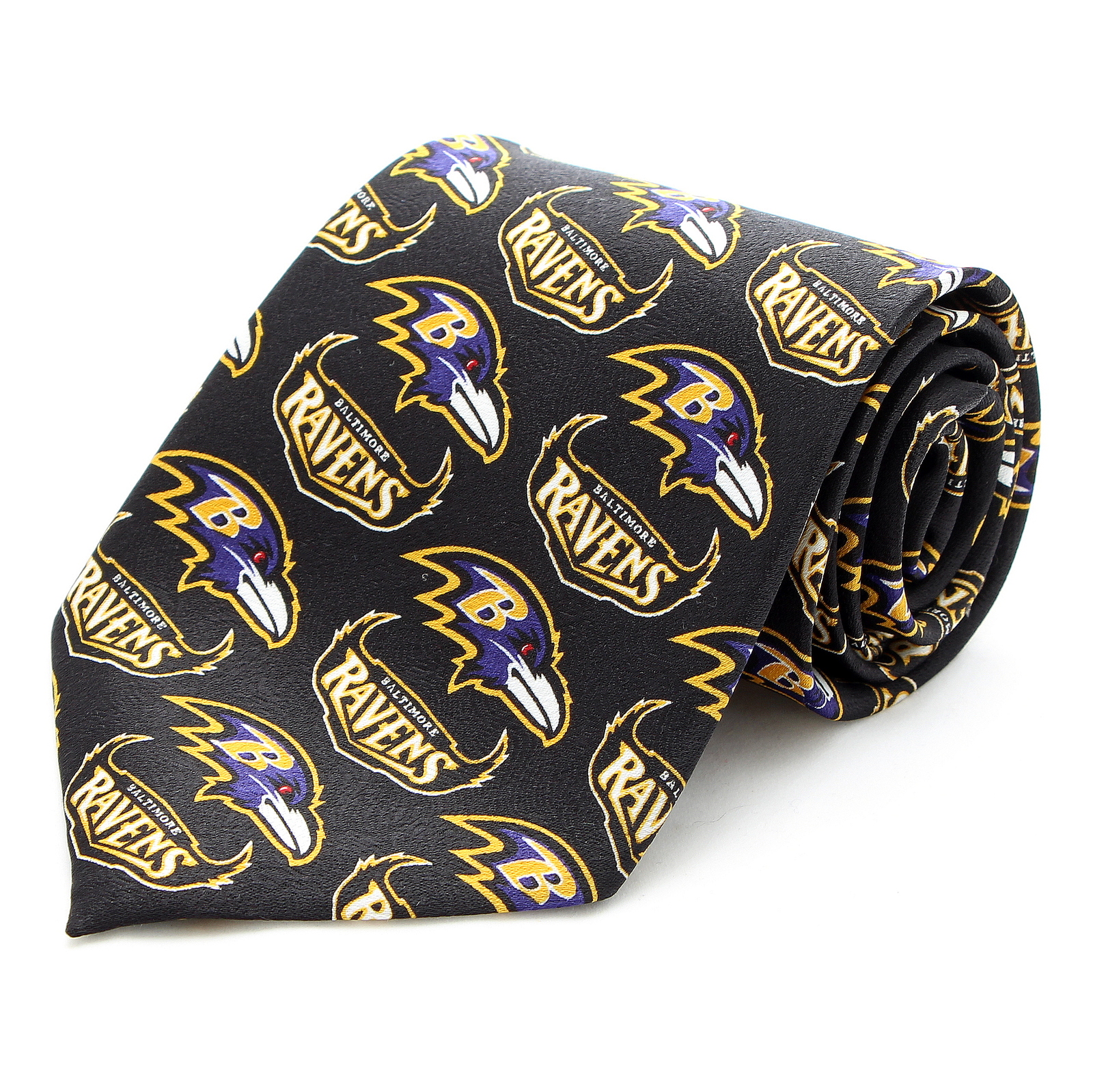 Baltimore Ravens Mens Necktie NFL Football Team Logo Neck Tie Sports Fan Gift - $32.95