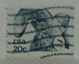 Vintage Stamps American America Usa States 20 C Cent Bighorn Sheep Stamp X1 B32 - £1.36 GBP