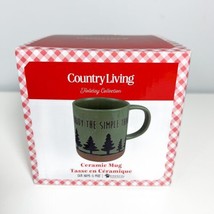 NEW Country Living Mug Holiday Collection ‘Enjoy The Simple Things’ ENESCO - $12.86