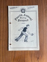 Fourth Annual Bowling Banquet Program 1933-1934 Season Atlantic League Standing - £15.81 GBP