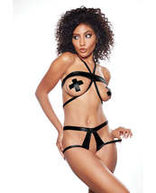 Kitten Cherry Open Bra &amp; Panty Black O/S - £27.74 GBP