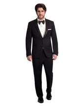 Ike Behar Super 120's Wool 2-Button Notch Lapel Tuxedo and Pants Slim Fit - $405.00