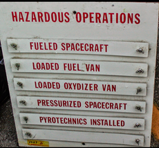 Genuine NASA Apollo era hazardous operations sign - £398,216.93 GBP