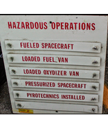 Genuine NASA Apollo era hazardous operations sign - $500,000.00