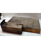 1800s antique DEXTER WOOD CIGAR CUTTING BOARD block tool primitive tobacco - £113.42 GBP
