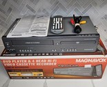 Magnavox DV225MG9 DVD/VCR Combo Player Gray Excellent With Remote Cables... - £94.58 GBP