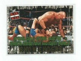 Stone Cold Steve Austin 2001 Fleer WWF/WWE War Zone Showenders Card #91 - £3.94 GBP