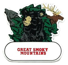 Great Smoky Mountains with Black Bear Fridge Magnet - $4.21