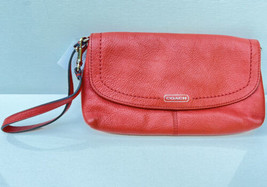 Coach Wristlet Wallet Orange F49177 Sienna - $77.22