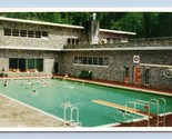 Radium Hot Springs Pool Kootenay National Park BC Canada UNP Chrome Post... - $2.92