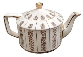 SADLER 304CF Teapot Gold Filigree Staffordshire England Antique - £27.37 GBP