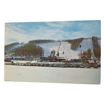 Postcard Boyne Mountain Lodge Boyne Falls Michigan Chrome Posted - £5.38 GBP