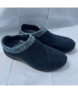 Vionic Arbor Navy Suede Knit Collar Orthopedic Clogs Sz 6W Slip-On Comfort - €43,33 EUR